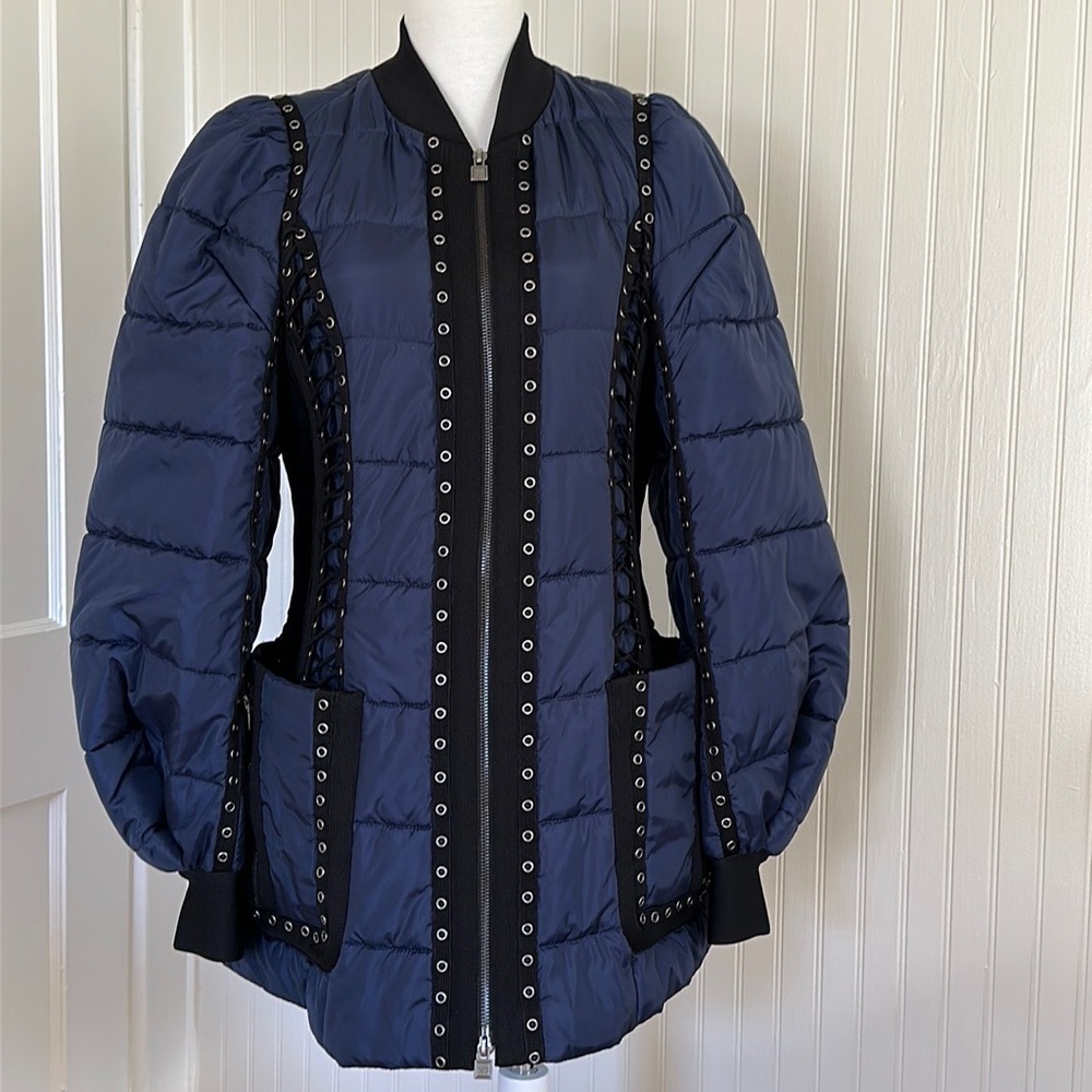 Herve Leger Rys Puffer Jacket/Coat by Max Azria